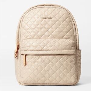 MZ Wallace City Metro Quilted Backpack - Buff
